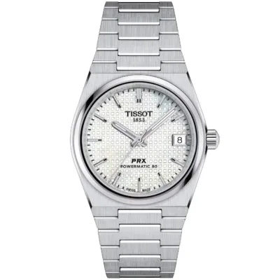 Tissot PRX 35MM Auto Unisex Mother Of Pearl Watch - T1372071111100